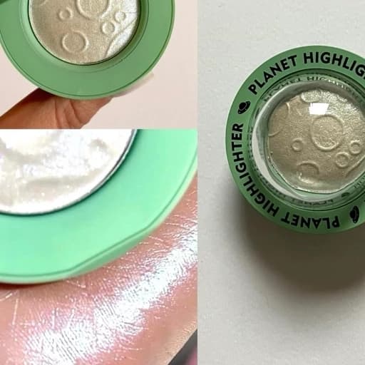 هایلایتر فضایی کهکشانی شاین جامد اکلیلی براق کیوت فانتزی پینترستی مناسب صورت بدن و موها پیگمنت بالا — تصویر ۸