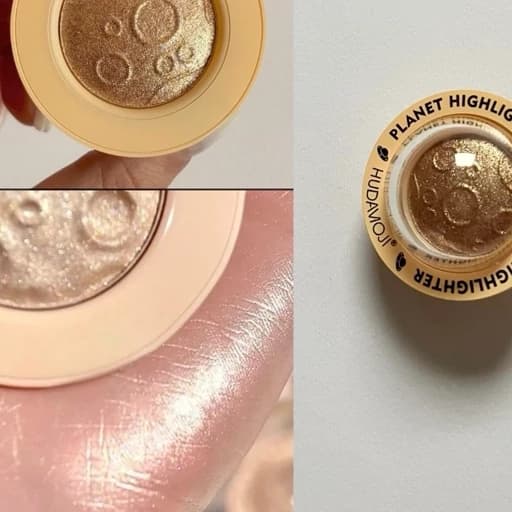 هایلایتر فضایی کهکشانی شاین جامد اکلیلی براق کیوت فانتزی پینترستی مناسب صورت بدن و موها پیگمنت بالا — تصویر ۹