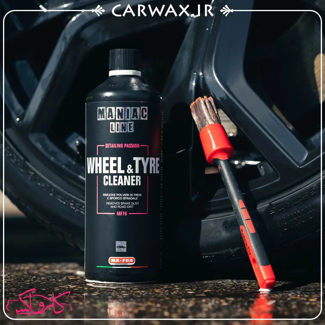 اسپری رینگ شوی و لاستیک شوی خودرو مانیاک مفرا Mafra Maniac Wheel & Tire Cleaner 1L — تصویر ۲