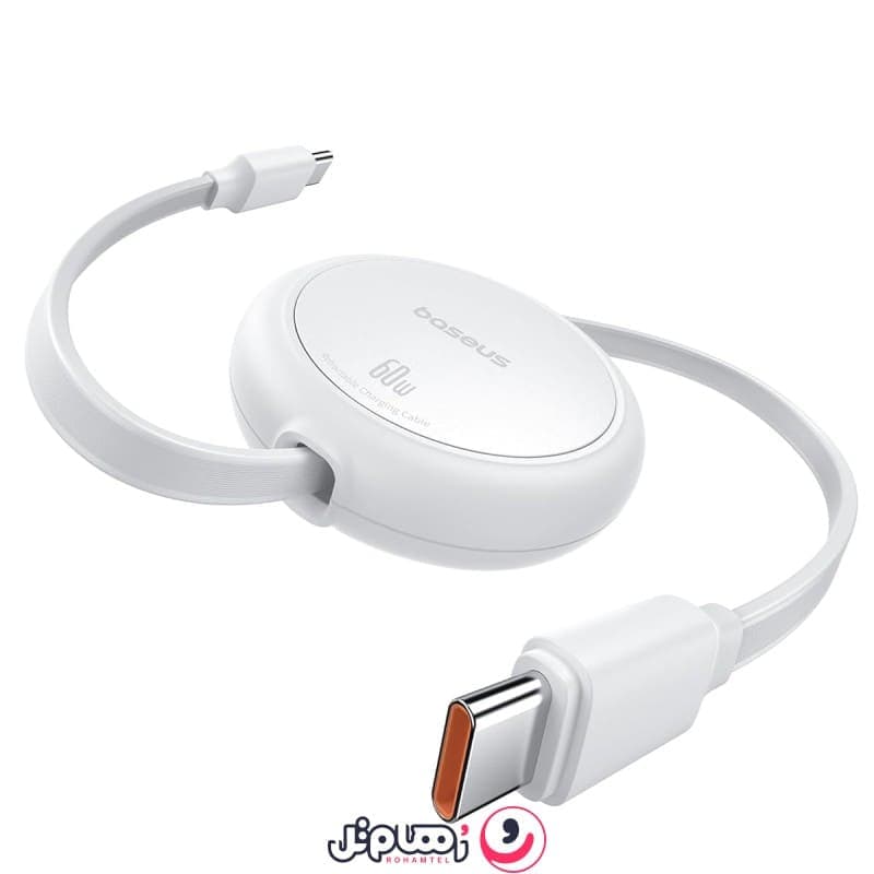 کابل تبدیل USB-C به USB-C بیسوس مدل Free2Pull Mini 60W طول 1 متر CB000088 — تصویر ۸