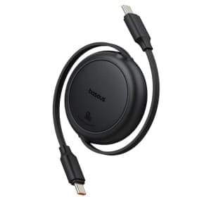 کابل تبدیل USB-C به USB-C بیسوس مدل Free2Pull Mini 60W طول 1 متر CB000088