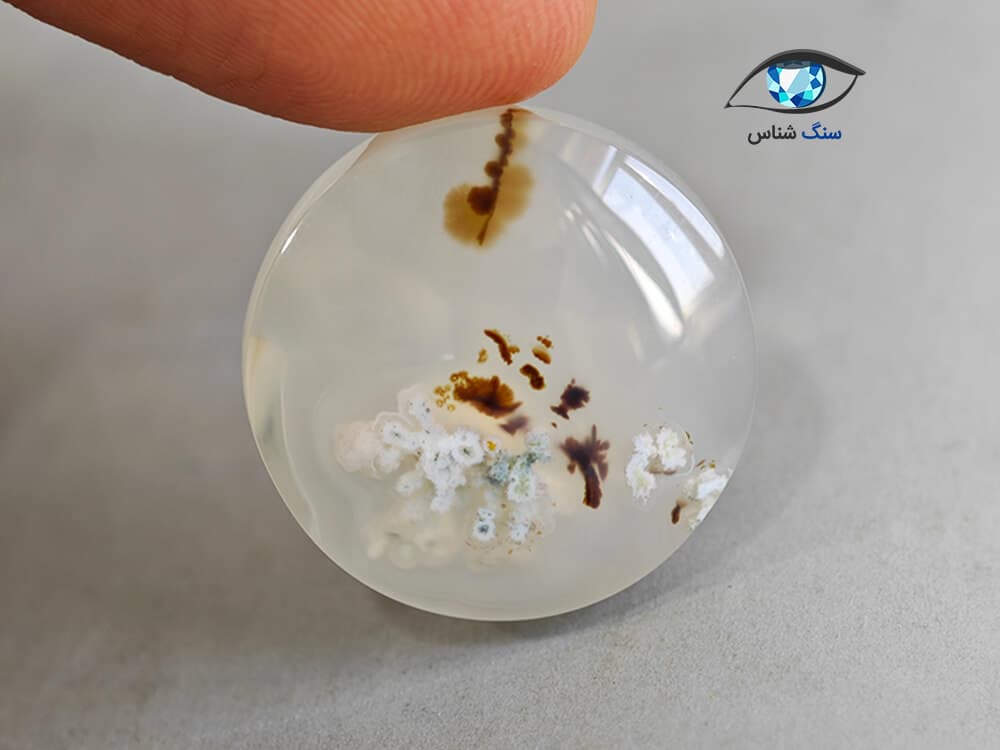 عقیق شجر بهاری طبیعی 5.9 گرم — تصویر ۳