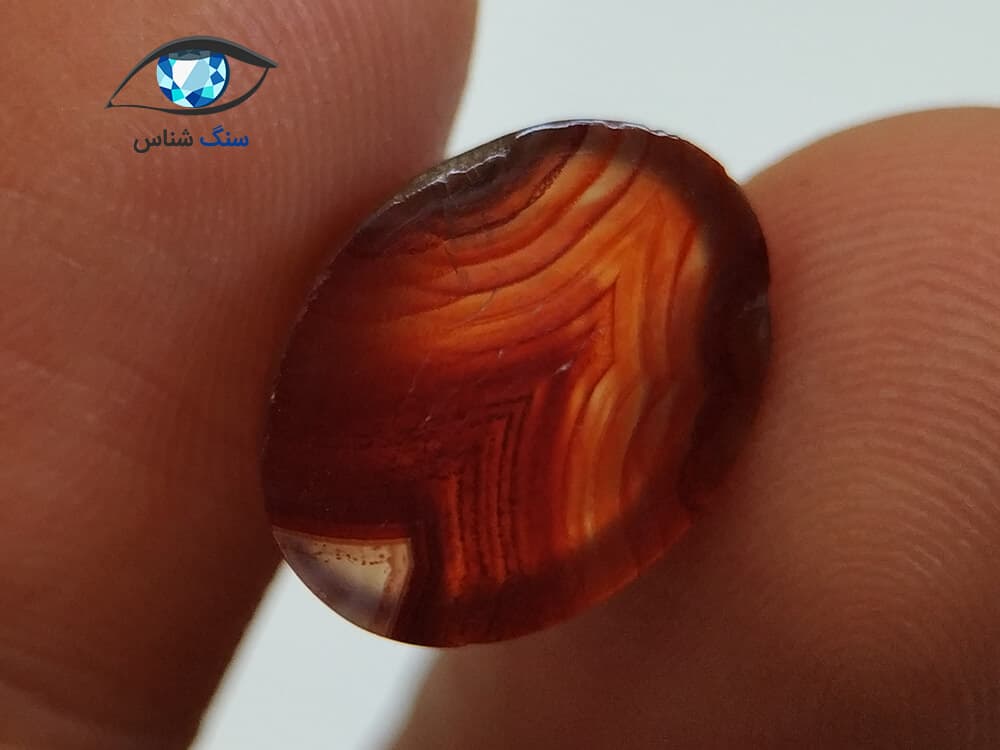 عقیق سرخ طبیعی 1 گرم — تصویر ۳