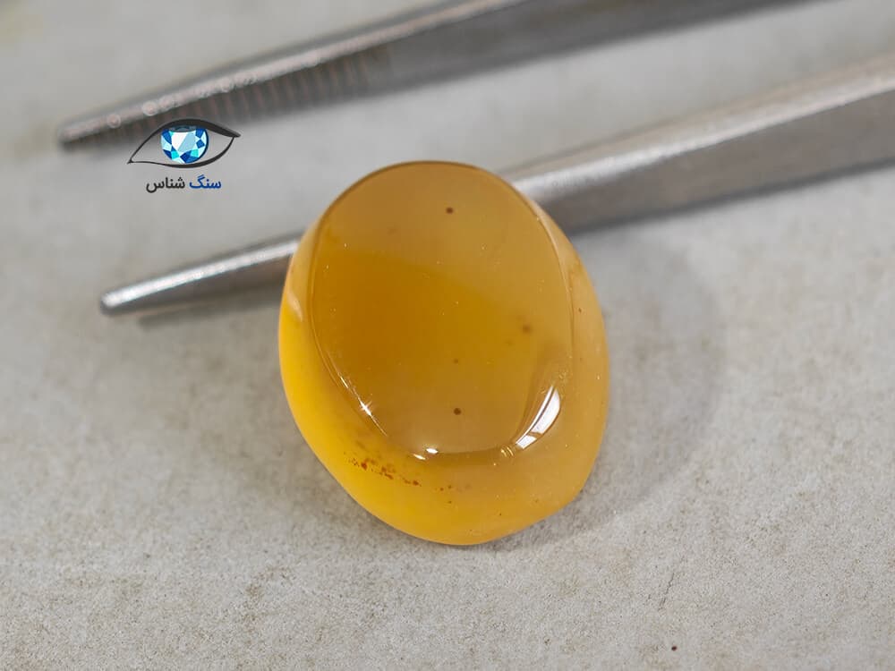 عقیق زرد طبیعی 2.2 گرم