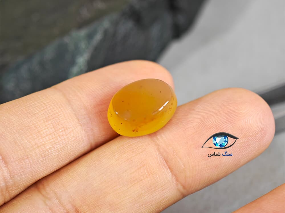 عقیق زرد طبیعی 2.2 گرم — تصویر ۲