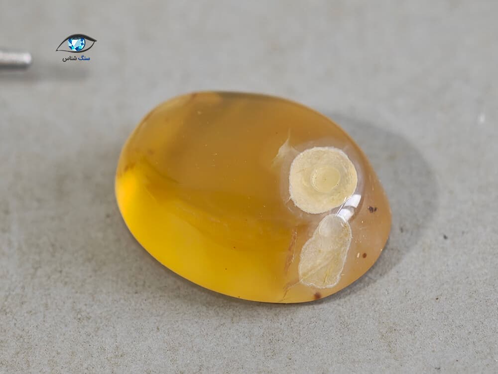 عقیق زرد طبیعی 2.2 گرم — تصویر ۴