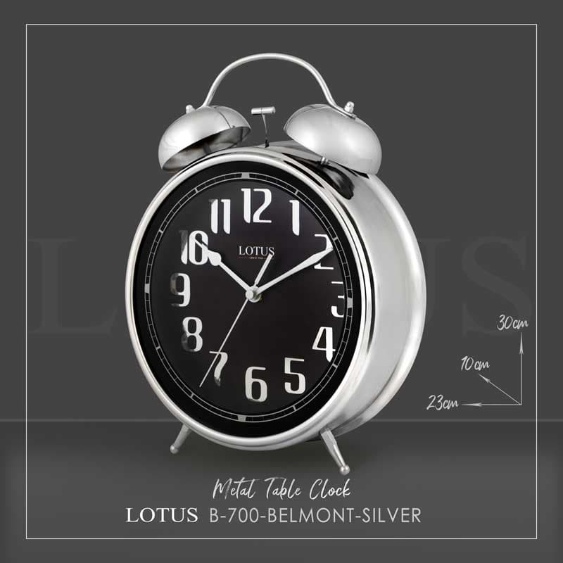 ساعت رومیزی فلزی مدل BELMONT کد B-700 رنگ SILVER و GOLD و ANTIQUE — تصویر ۷