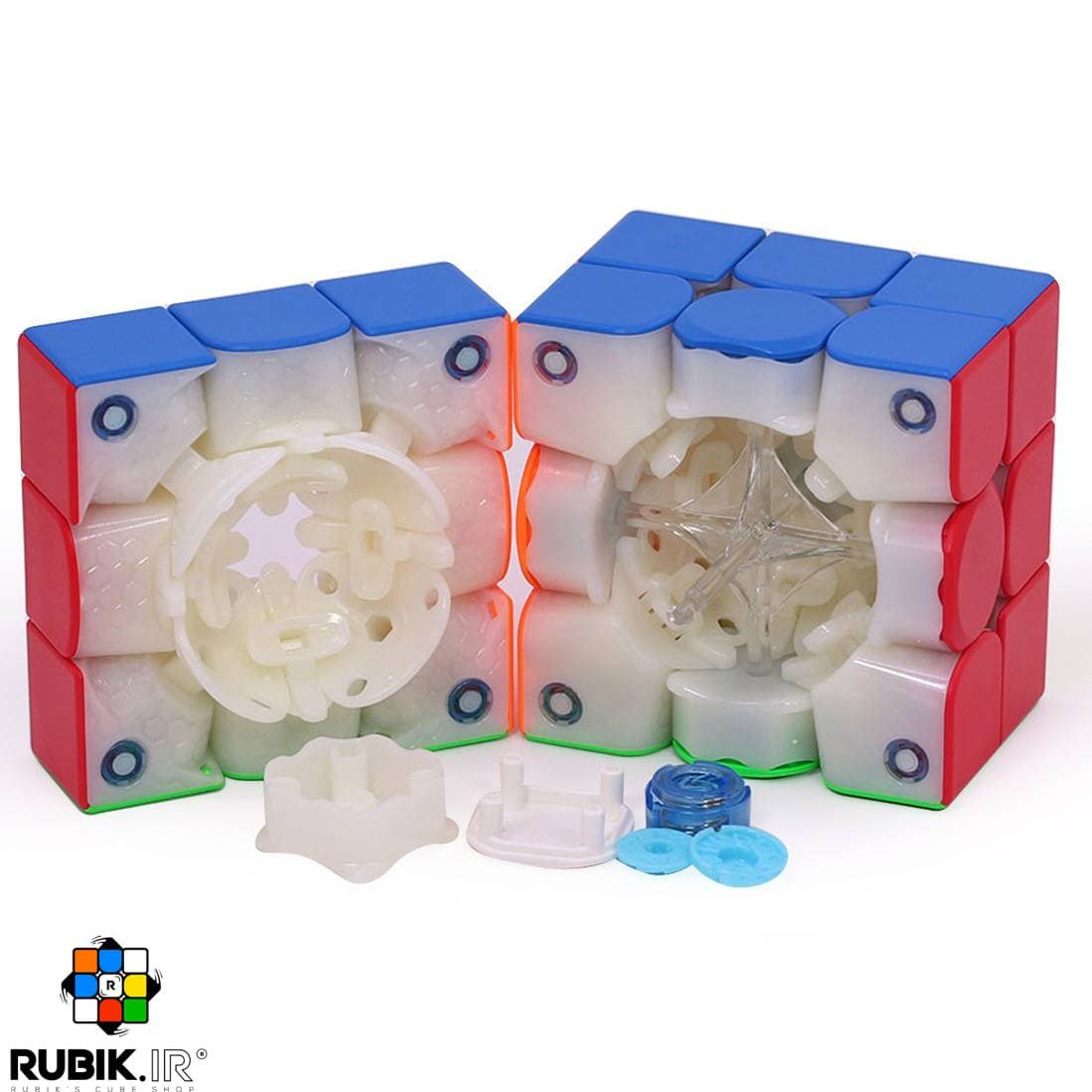 روبیک 3×3 گنز 356 ام ای ورژن 2 با روکش UV — تصویر ۵