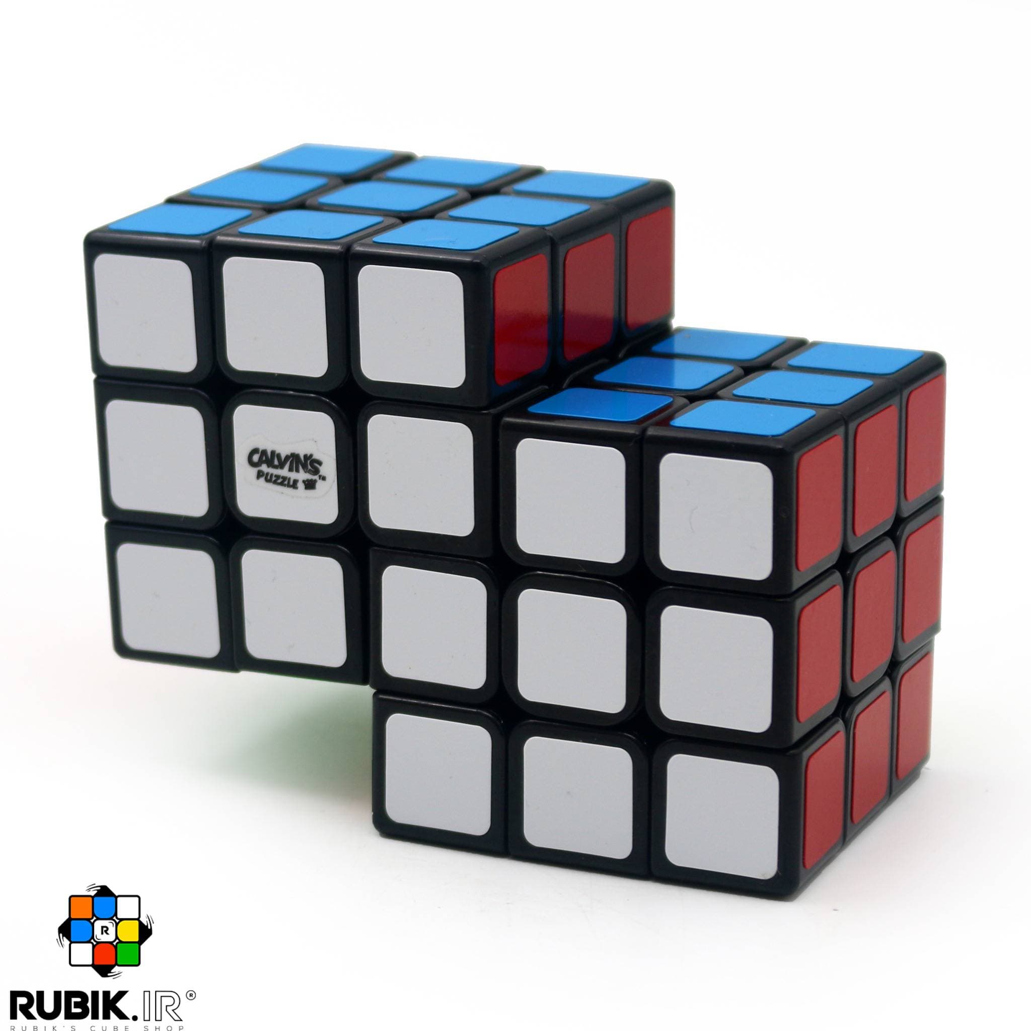 روبیک 3×3 کالوین پازل دو قلو ورژن 1 (قفل) مشکی