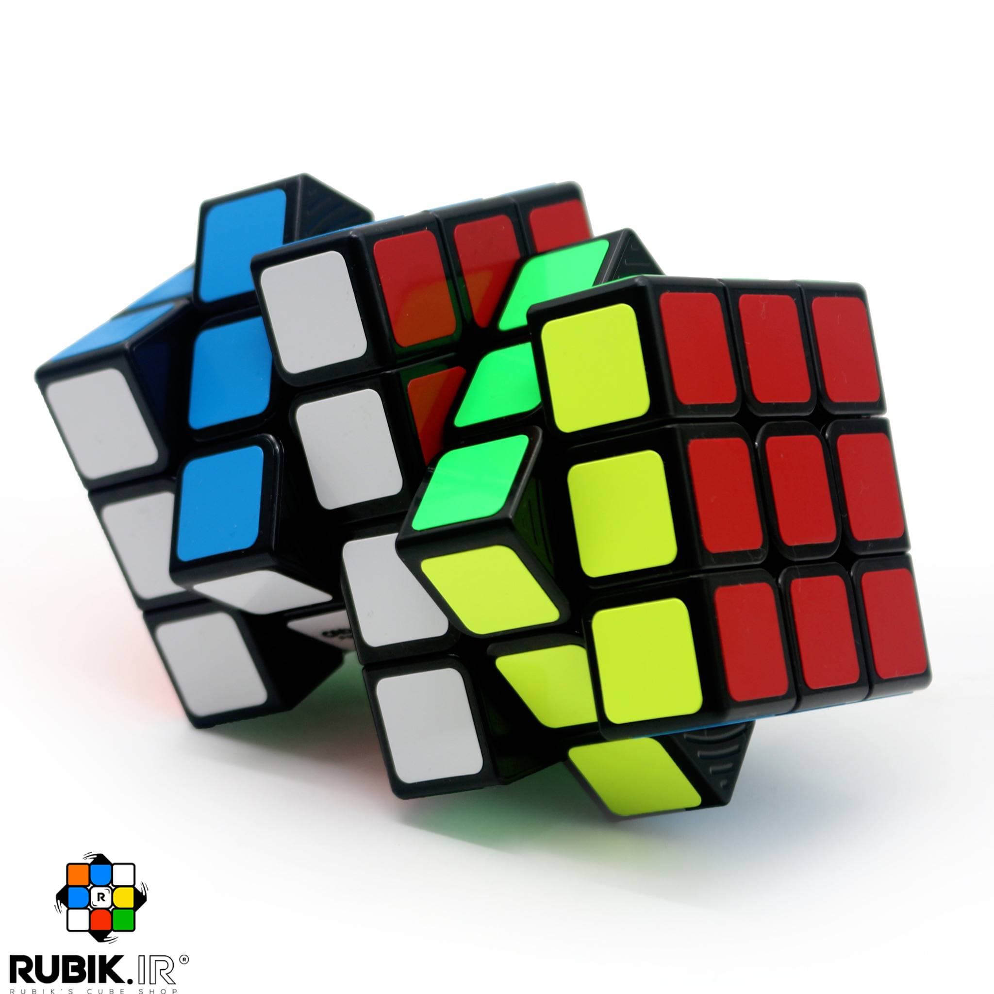 روبیک 3×3 کالوین پازل دو قلو ورژن 1 (قفل) مشکی — تصویر ۲