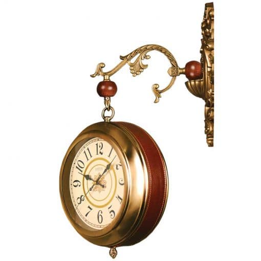 ساعت دیواری چوبی دو طرفه مدل LMD-8700