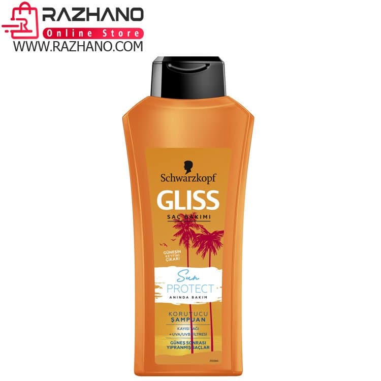 شامپو محافظ موی گلیس مدل SUN PROTECT حجم 525 میل