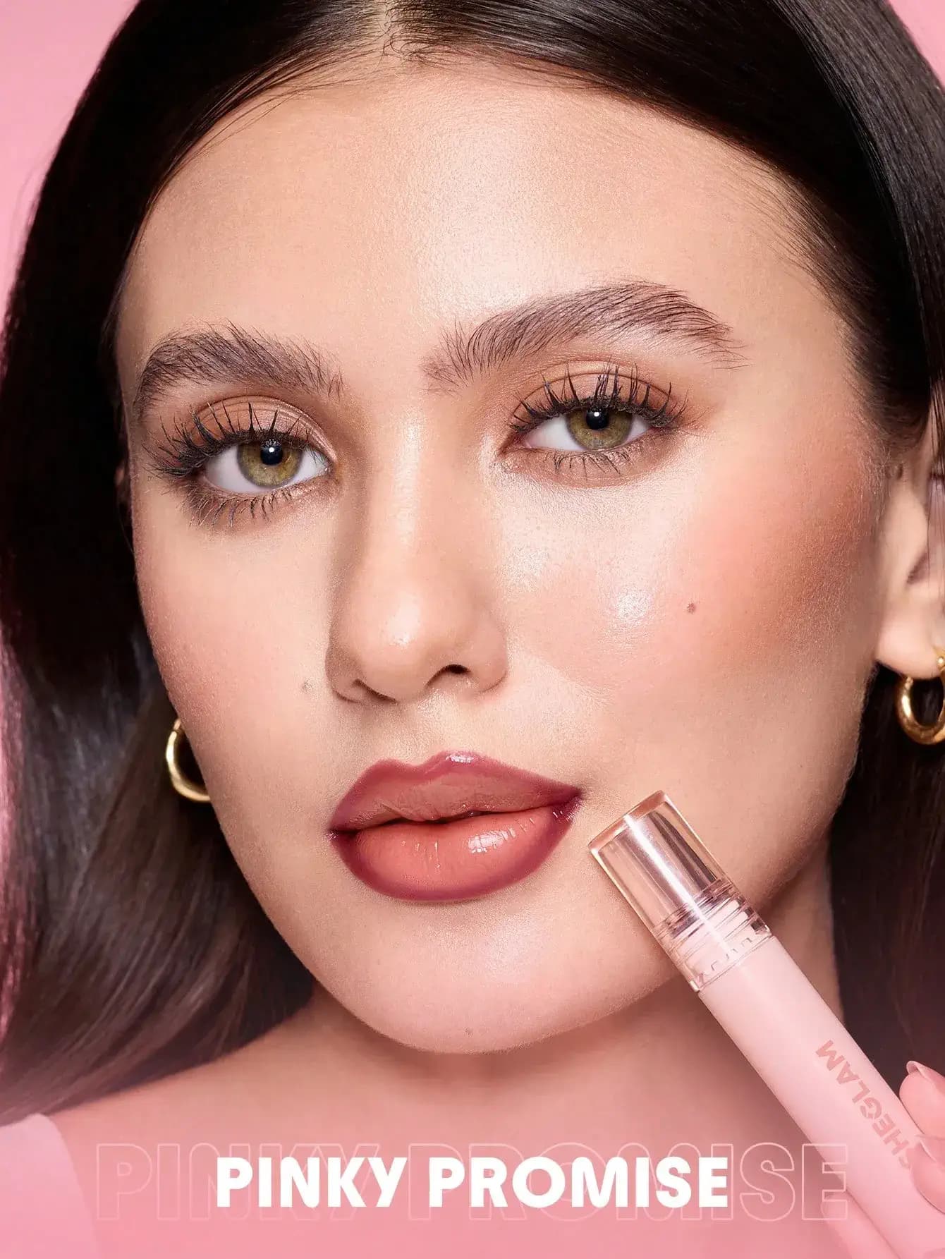 خط لب پیل آف شیگلم Sheglam رنگ Pinky Promise — تصویر ۶