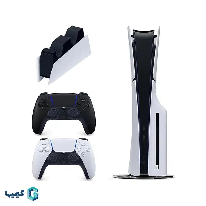 باندل کنسول بازی مدل پلی استیشن 5 سری 2116 درایو + دسته دوال سنس مشکی + پایه شارژ