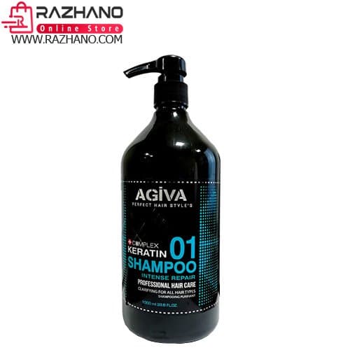 شامپو سر آگیوا مدل KERATIN 01 حجم 1000 میل AGIVA