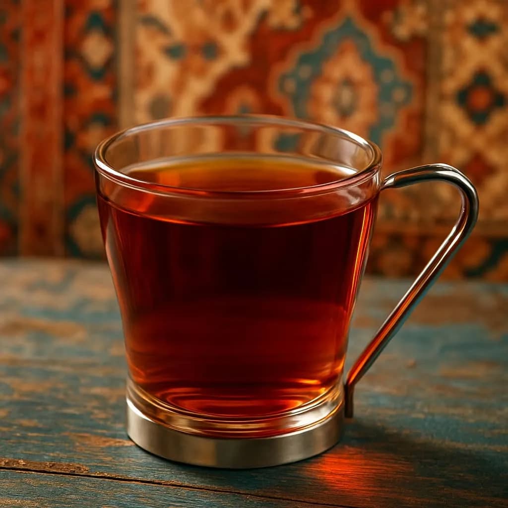 فنجان پاشاباغچه مدل کورما دسته استیل کد 42665 — تصویر ۲