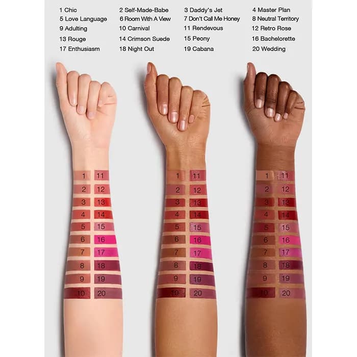 رژ جامد مات شیگلم Sheglam سری Matte Allure رنگ Peony — تصویر ۷