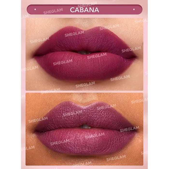 رژ جامد مات شیگلم Sheglam سری Matte Allure رنگ Cabana — تصویر ۶