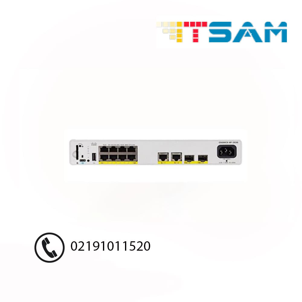 سوئیچ سیسکو Cisco C9200CX-8P-2X2G-E