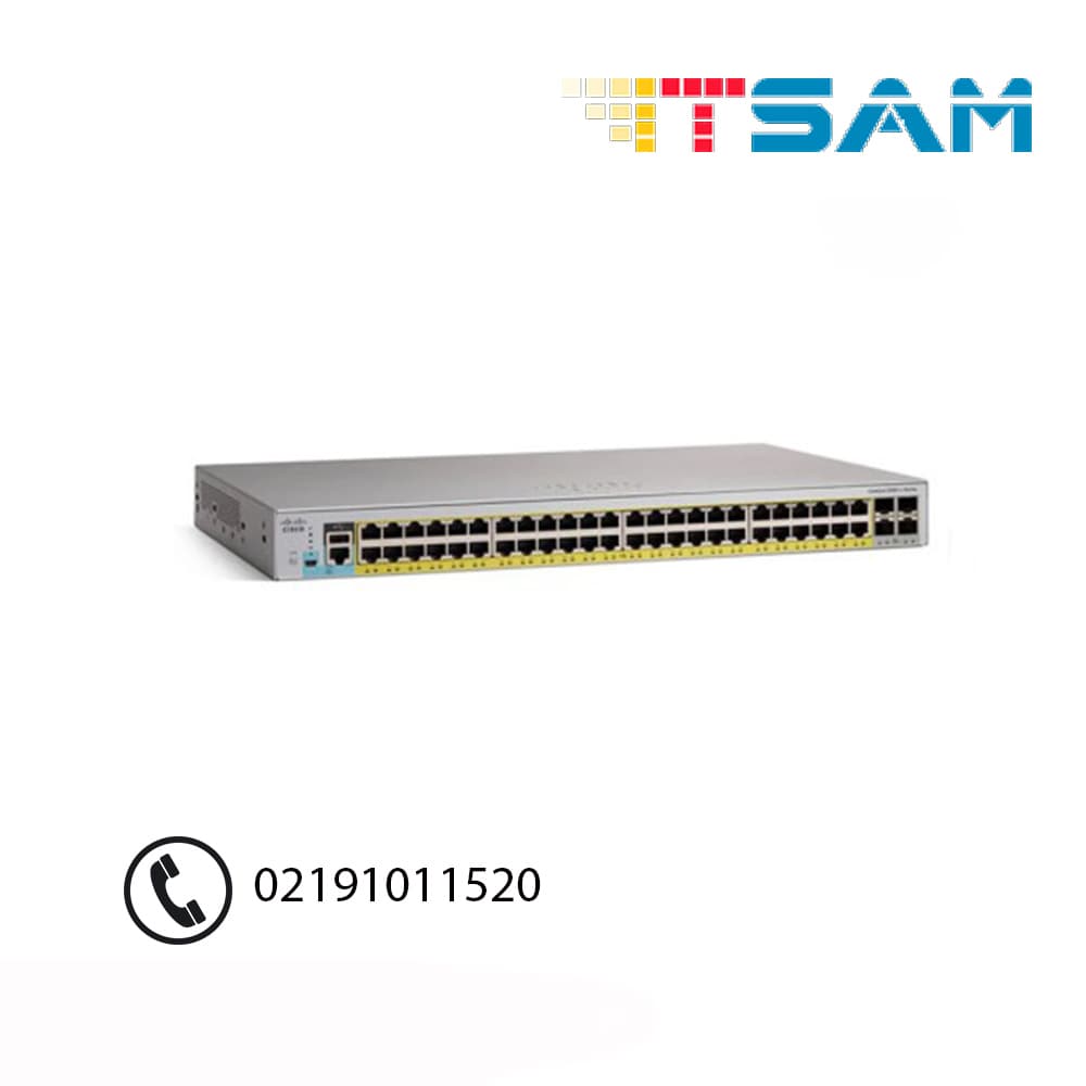 سوئیچ سیسکو Cisco WS-C2960L-48PQ-LL