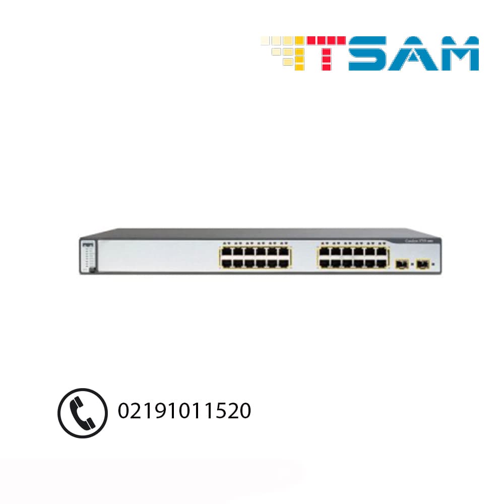 سوئیچ سیسکو Cisco WS-C3750-24FS-S