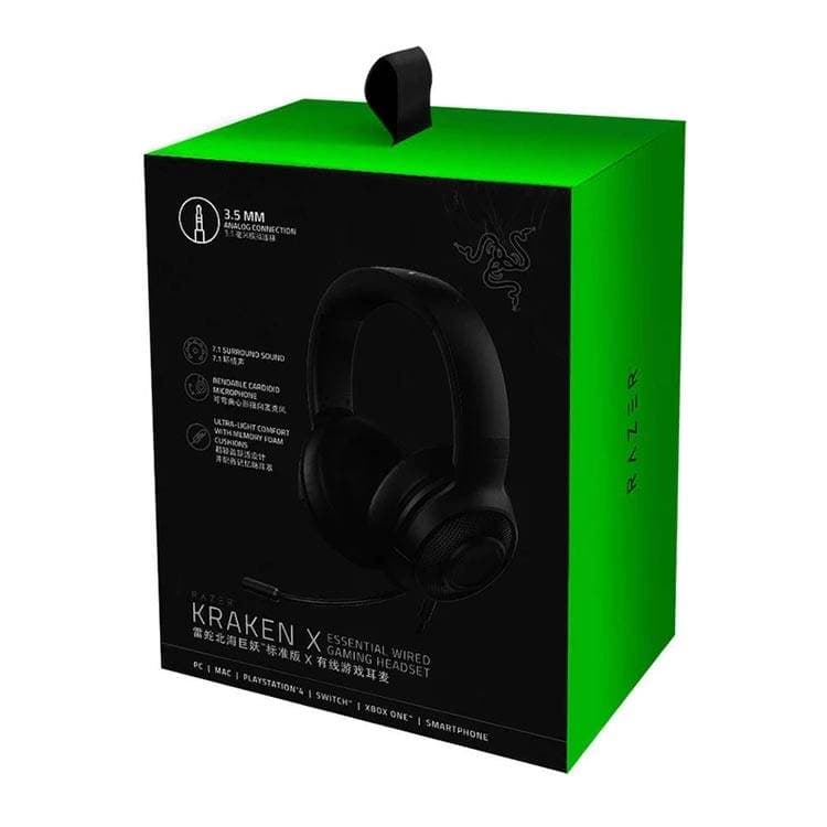 هدست با‌ سیم Razer Kraken X Essential مشکی — تصویر ۳