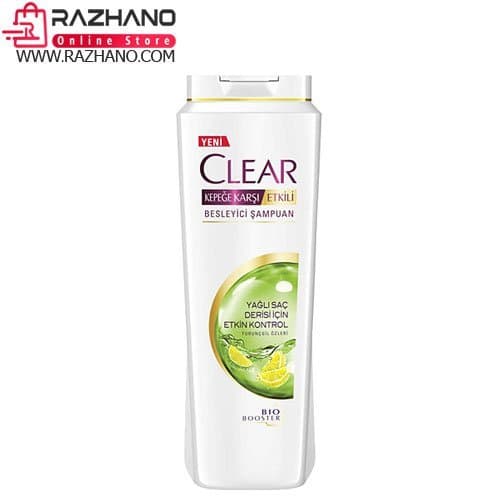 شامپو کلیر لیمویی زنانه Clear مخصوص موهای چرب حجم 500 میل