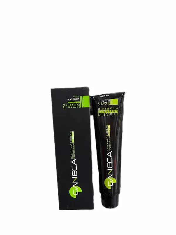 رنگ موی گانسا LINE M+2 حاوی کراتین ویتامین C کاراملی120ML