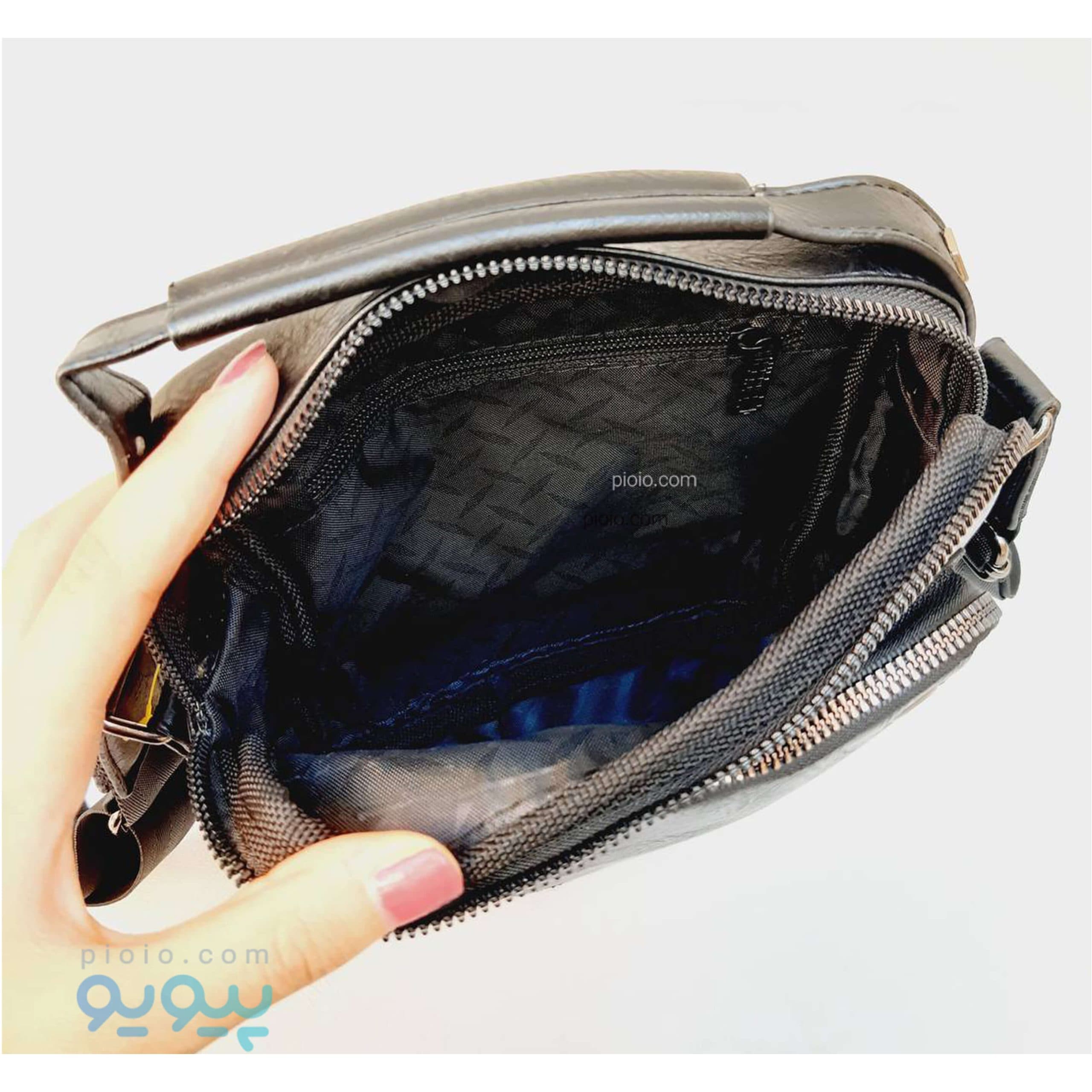 کیف دوشی زنانه چرم خارجی کد 81028 تک و عمده — تصویر ۳