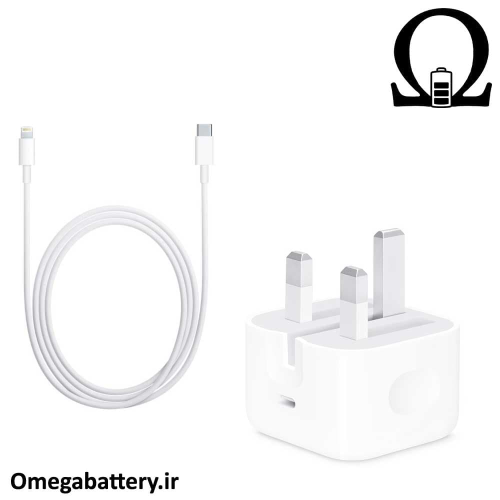 شارژر، کابل شارژ و آداپتور اصلی آیفون iPhone 12 Pro — تصویر ۲
