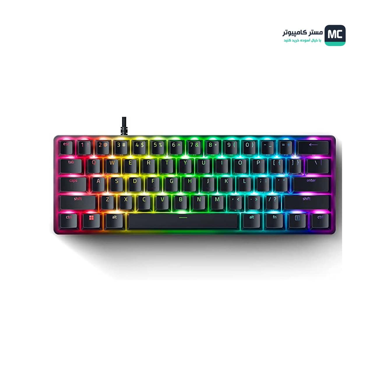 کیبورد مکانیکال گیمینگ ریزر Huntsman Mini Clicky Purple Switch — تصویر ۵