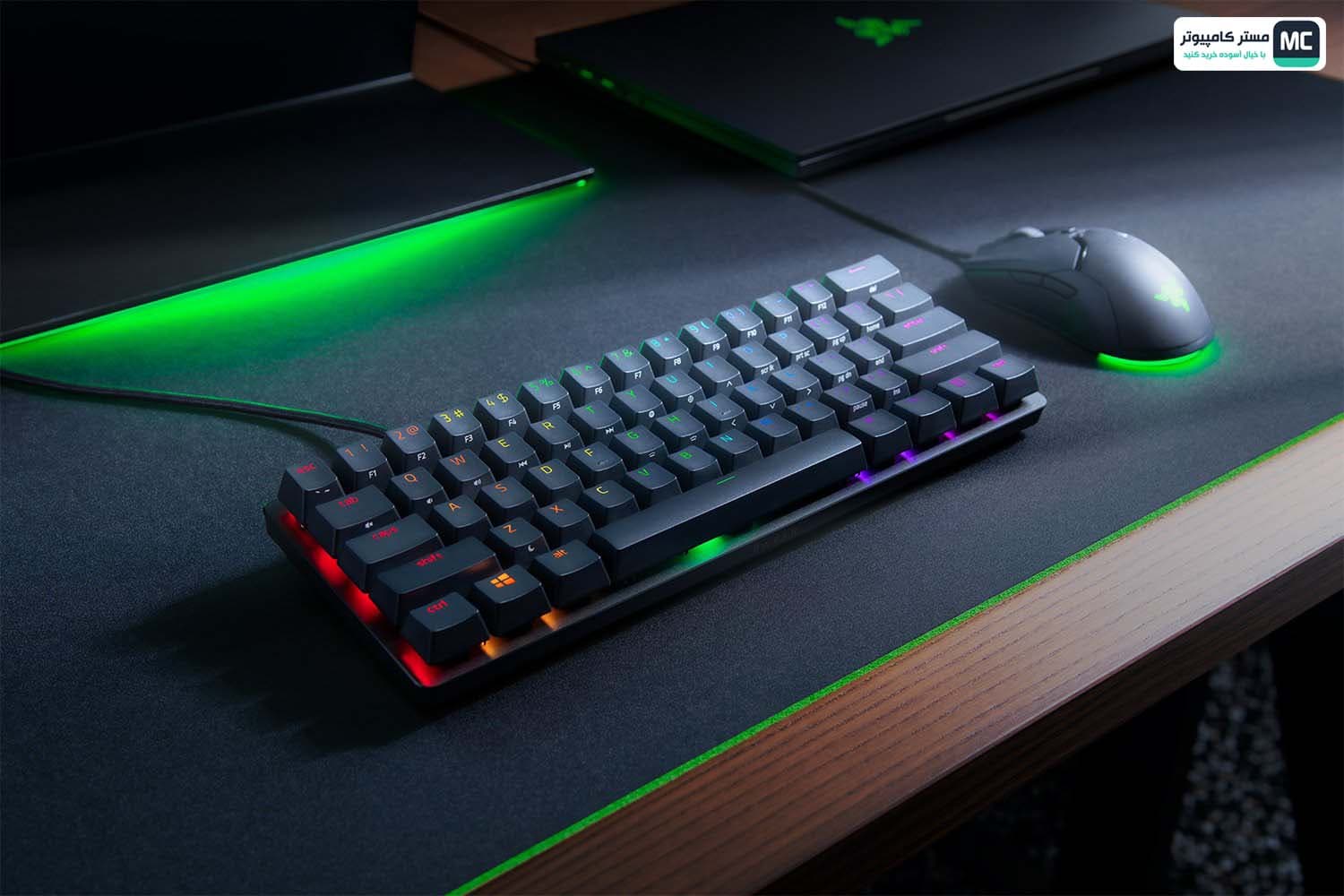 کیبورد مکانیکال گیمینگ ریزر Huntsman Mini Clicky Purple Switch — تصویر ۹