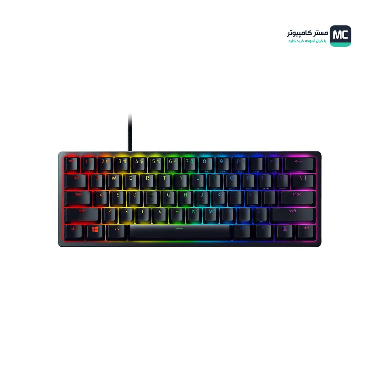 کیبورد مکانیکال گیمینگ ریزر Huntsman Mini Clicky Purple Switch — تصویر ۴
