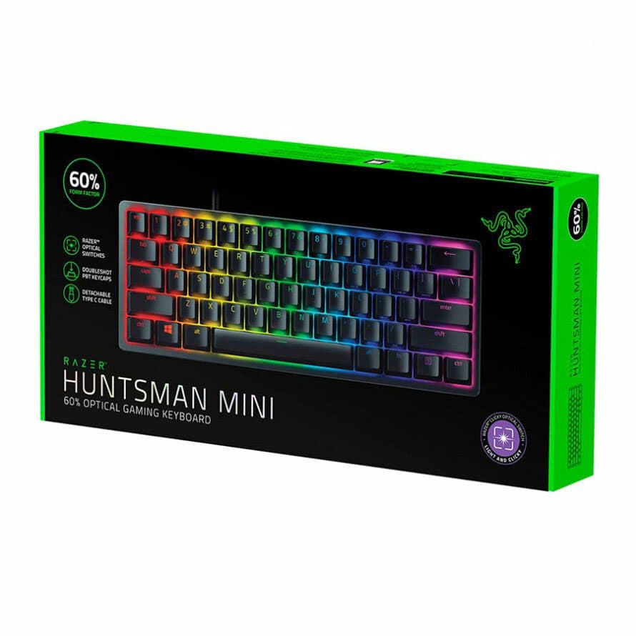 کیبورد مکانیکال گیمینگ ریزر Huntsman Mini Clicky Purple Switch — تصویر ۳