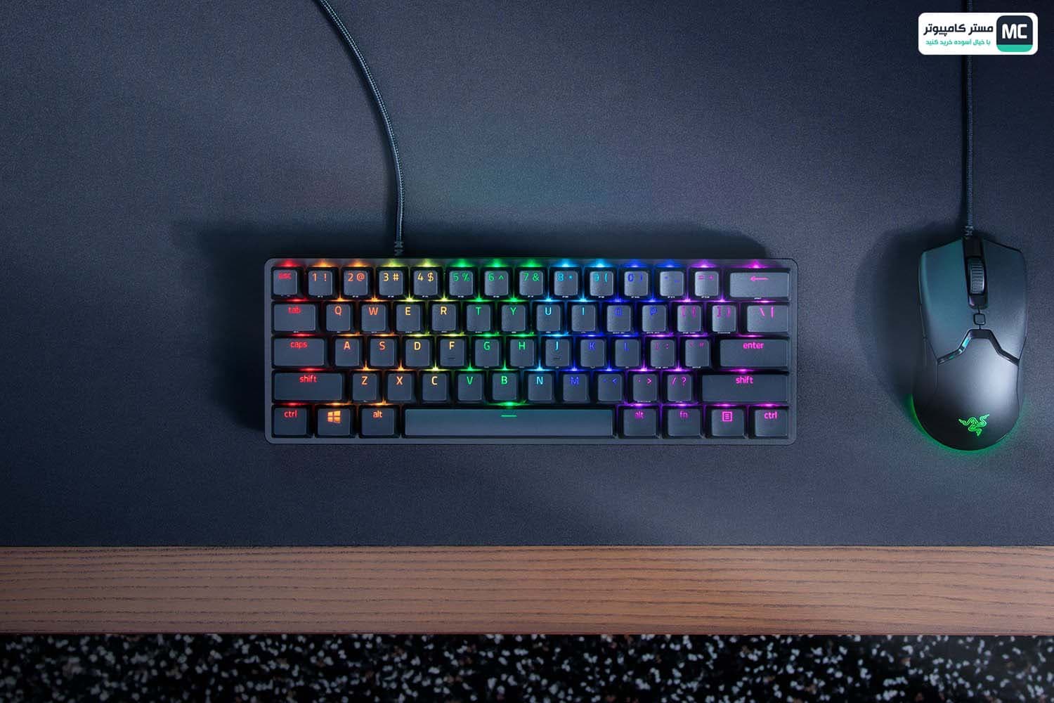کیبورد مکانیکال گیمینگ ریزر Huntsman Mini Clicky Purple Switch — تصویر ۶