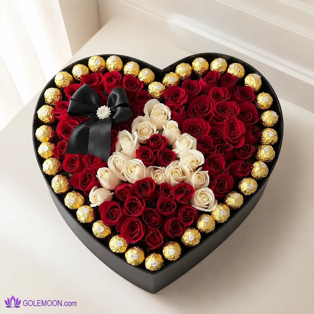 باکس گل حرف A