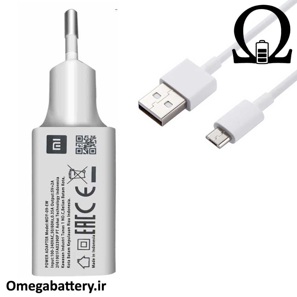 کابل شارژ و آداپتور اصلی شیائومی Xiaomi Redmi 2 Prime