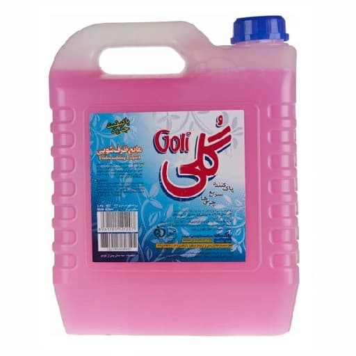 مایع ظرفشویی 4 لیتری گلی در کارتن 4 عددی