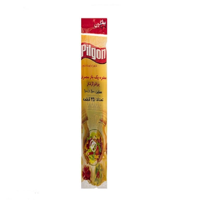 سفره پیلگون یکبارمصرف طرحدار25 متری بسته 25 عددی