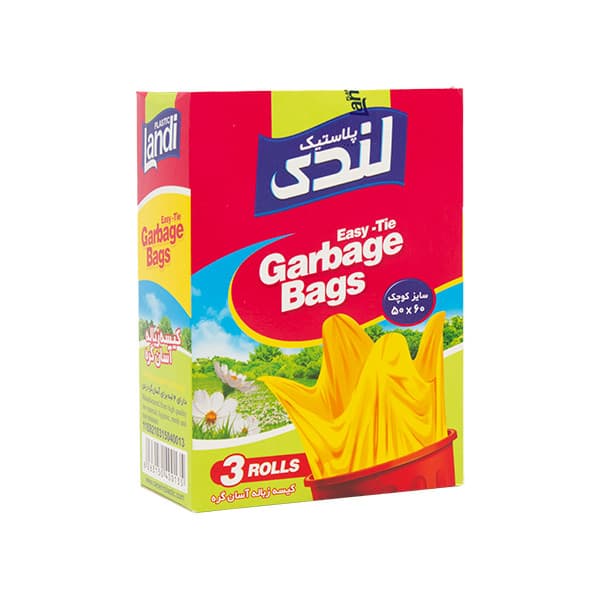کیسه زباله لندی آسان گره 54 تا کوچک (60*54)در بسته 20 عددی