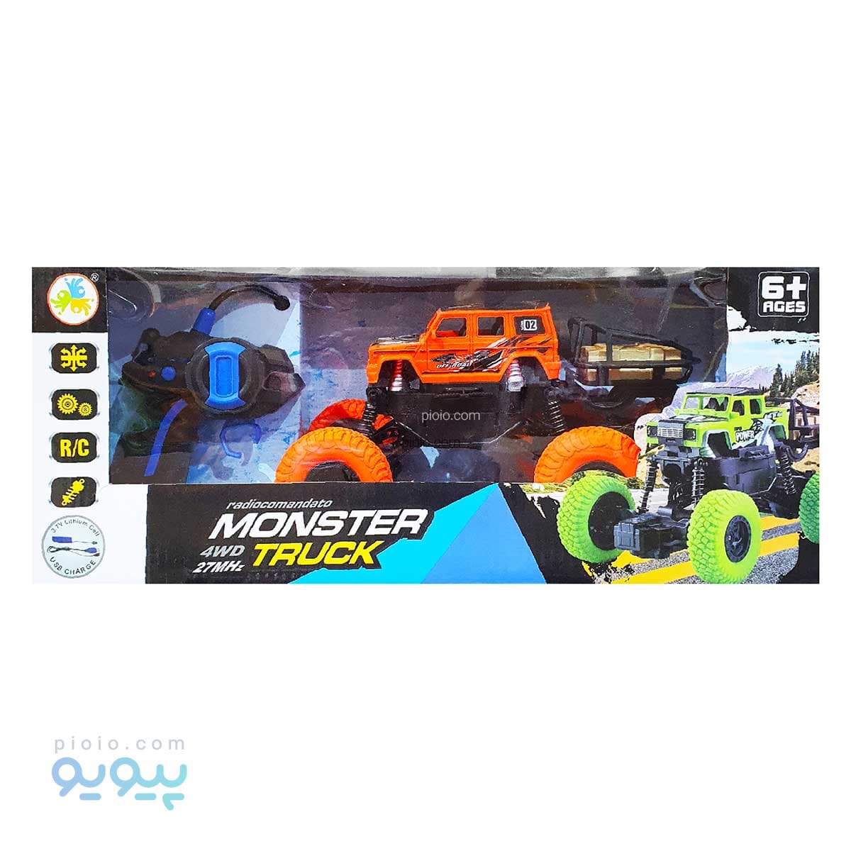 ماشین کنترلی آفرودی MONSTER آیتم JC20_15B تک و عمده