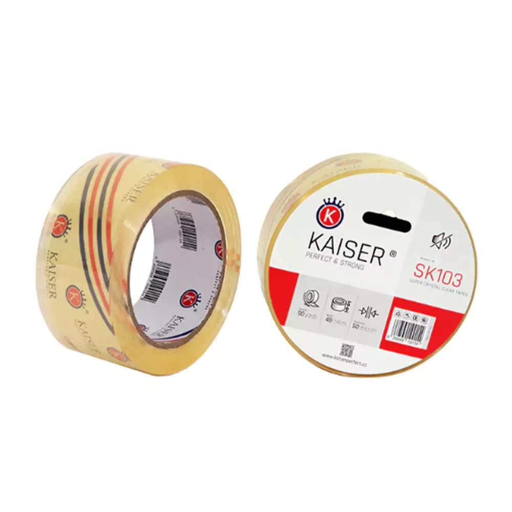 چسب پهن 90 یارد 50 میکرون بی صدا مدل SK103 کایزر