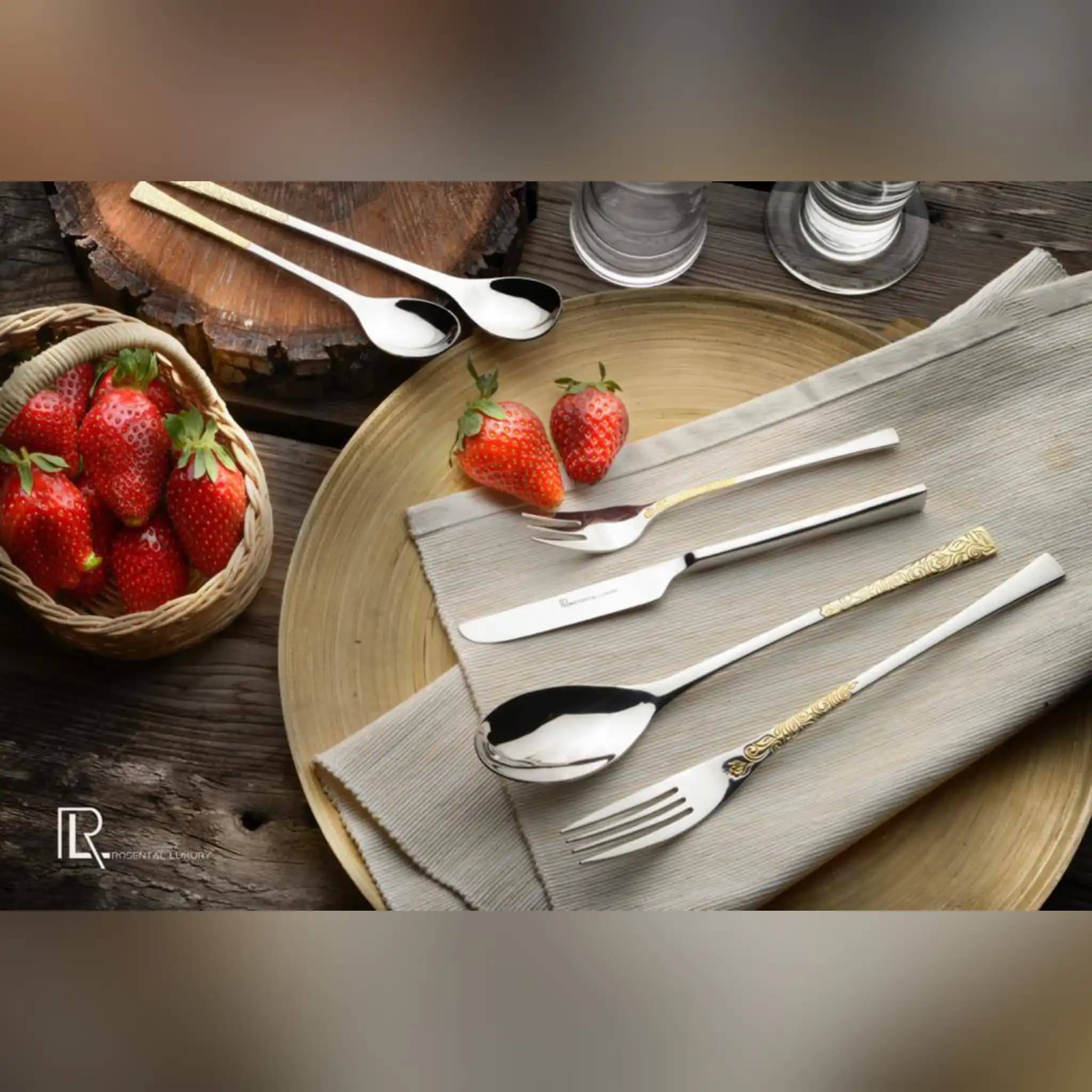 سرویس قاشق چنگال 30 نفره ویکتوریا مدل 8833g