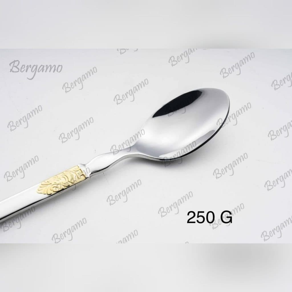 سرویس قاشق چنگال 38 پارچه 6 نفره برگامو مدل 250g — تصویر ۲