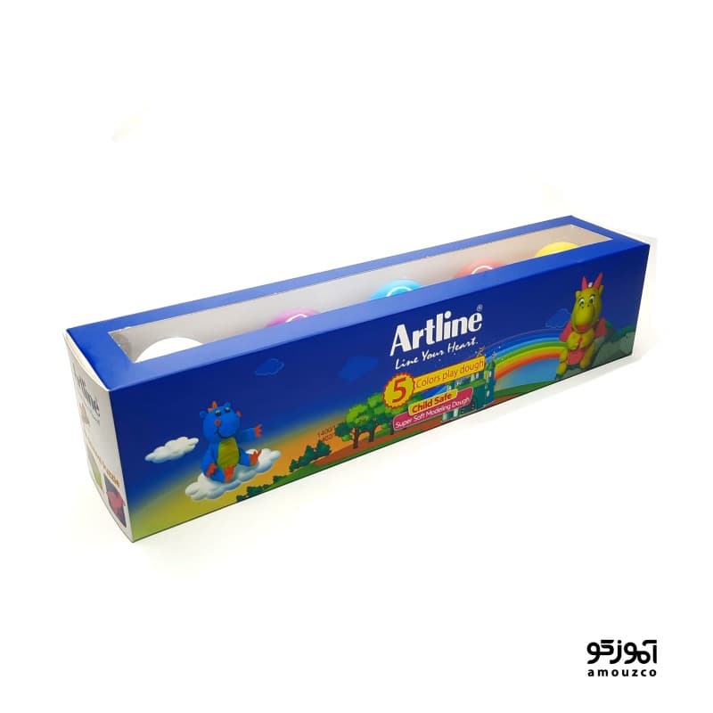 خمیر بازی تخم مرغی ویژه 5 رنگ آرت لاین