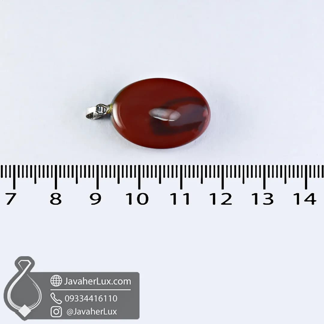 گردنبند سنگ عقیق _ کد : 400462 — تصویر ۵
