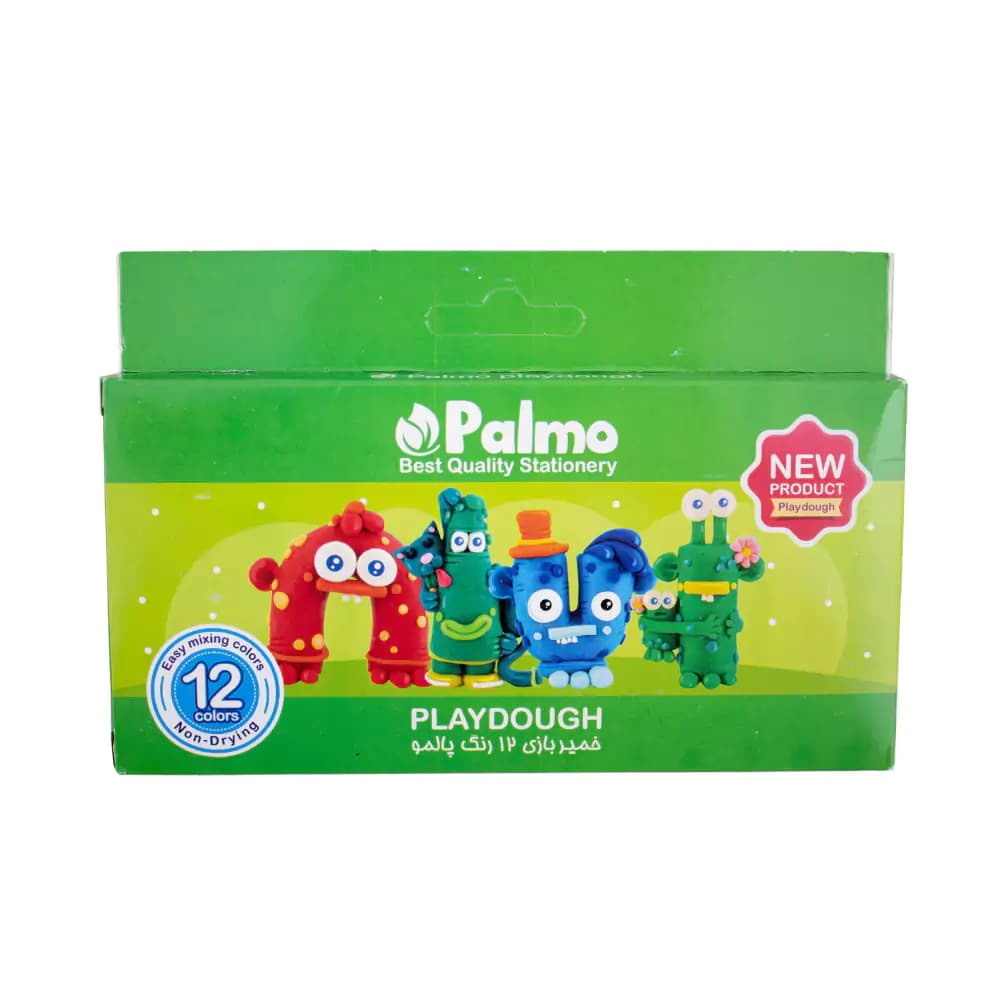 خمیر 12 رنگ جعبه مقوایی مدل 1218 پالمو