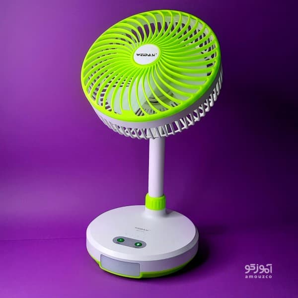 پنکه شارژی رومیزی ,ویداسی WD-219 — تصویر ۲