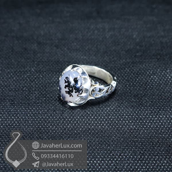 انگشتر نقره مردانه شجر _ کد : 100544 — تصویر ۲