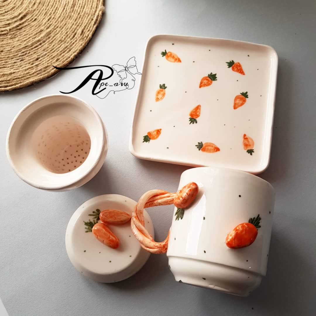 ماگ دمنوش (طرح هویج) — تصویر ۲